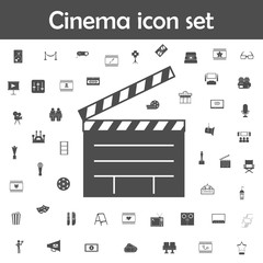 The director's cracker icon. Cinema icons universal set for web and mobile