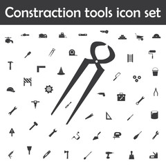 Nail puller icon. Constraction tools icons universal set for web and mobile