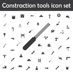 Rasp work tool icon. Constraction tools icons universal set for web and mobile