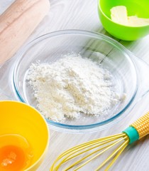 Ingredients ready for baking cookies