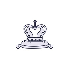 crown on cushion medieval line