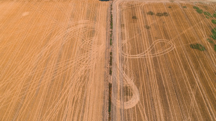 Aerial view of dry Australian Landscape in Summer