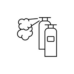 Leak gas icon. Simple line, outline vector of air pollution icons for ui and ux, website or mobile application