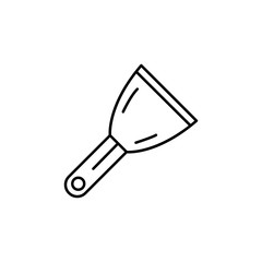 Trowel tool icon. Simple line, outline vector of construction tools icons for ui and ux, website or mobile application
