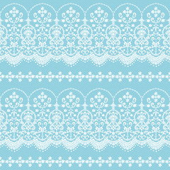 美しいレース編みをシームレスな柄で作りました,