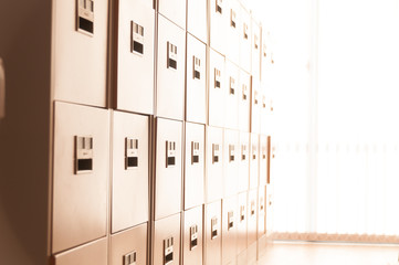 Filing cabinet at office