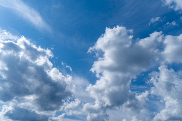 Naklejka na ściany i meble Blue sky and clouds in JAPAN.