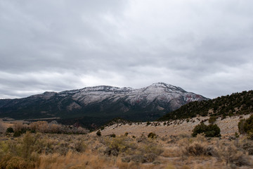 Colorado snow storm in distance