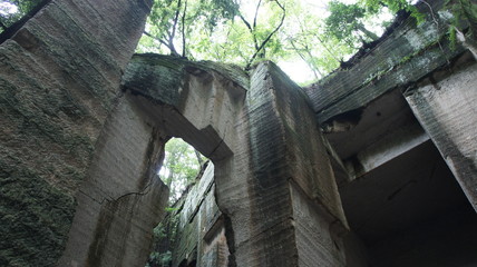 Japanese Mysterious Fantastic Quarry ruins