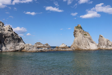 Fototapeta na wymiar 浄土ヶ浜（岩手県宮古市）,Jodogahama Beach(Miyako City,Iwate Pref,Japan)