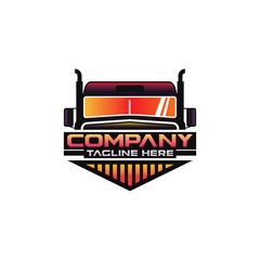 Trucking Logo Design Vector Template