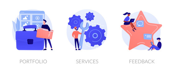 Candidate Cv Job Searching Internet Service Web Icons Set
