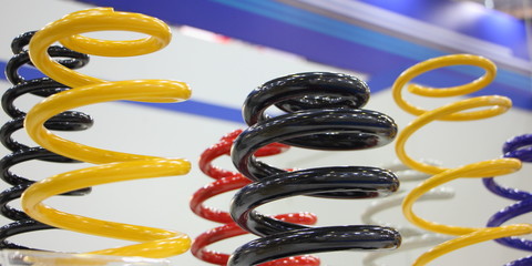 New colored car springs, automotive suspension parts tuning