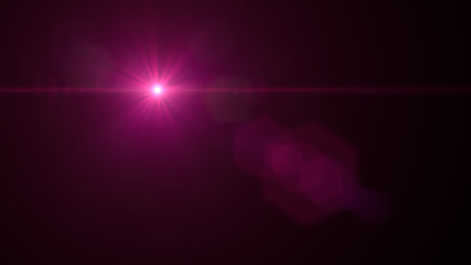 8k lens flare effect texture overlay with bokeh effect and light streak in red and pink with black background