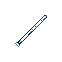 space shuttle line style icon