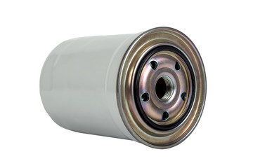 Car motor fuel filter closeup