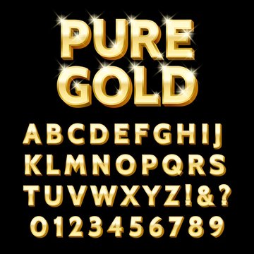 Luxury gold type