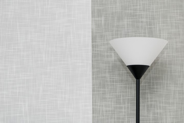 minimalist gray scale photograph of lampara