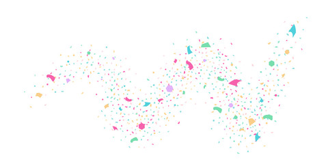 Abstract flying confetti.