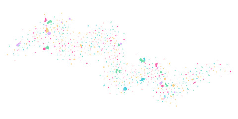 Abstract flying confetti.