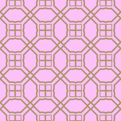 Seamless geometric pattern with modern decorative ornament. Vector illustration