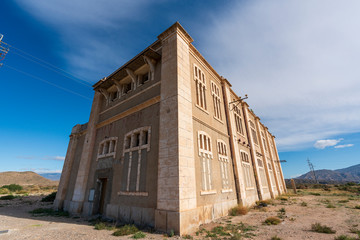 Fototapeta na wymiar old power station of Santa Fe de Mondujar