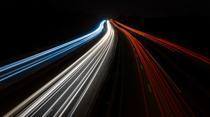 trafic routier la nuit