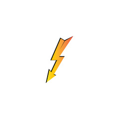 lightning thunder bolt electricity logo design template