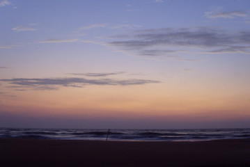 sunset at beach near Gokarna