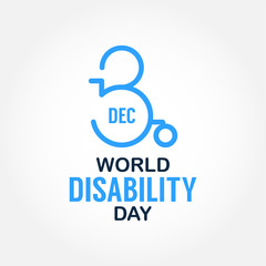 Obraz na płótnie Canvas World Disability Day Design Template Vector illustration