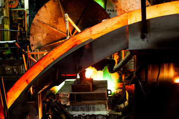 Copper wire production at shaft furnace with continius rolling