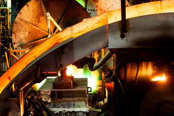 Copper wire production at shaft furnace with continius rolling