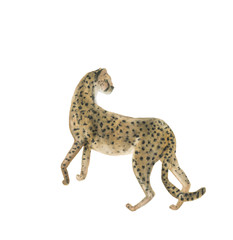 Watercolor painting a gepard. Africa collection