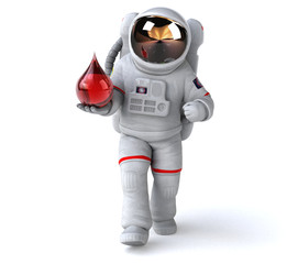 Fun astronaut - 3D Illustration