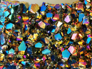 metallic rainbow crystal texture