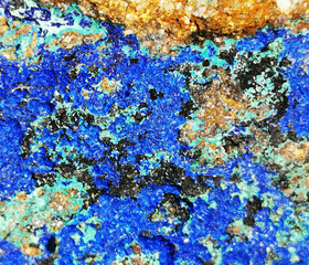 Fototapeta na wymiar blue azurite mineral texture
