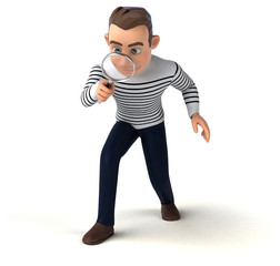 Fun 3D cartoon casual character