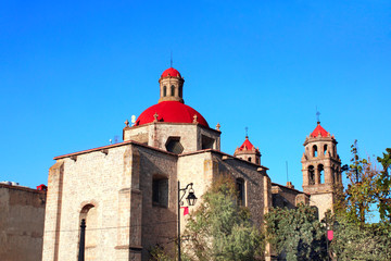Fototapeta na wymiar Dome of Ex Convent of Carmen House, Morelia, Mexico
