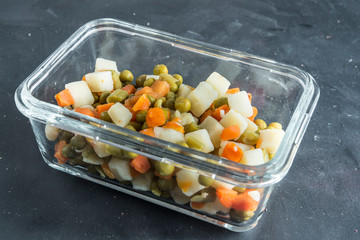 traditional russian salad 