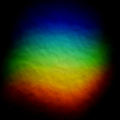 color spectrum in the form of a ball on a dark background