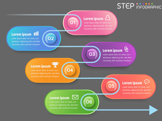 Circular shape elements with steps,options,milestone,processes or workflow.Business data visualization.Creative istep nfographic template for presentation,vector illustration.