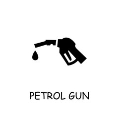 Petrol Gun flat vector icon