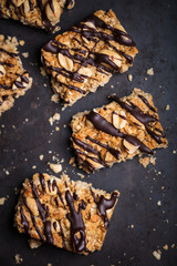 Barres cacahuètes chocolat fait maison