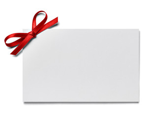 ribbon bow card note chirstmas celebration greeting invitation