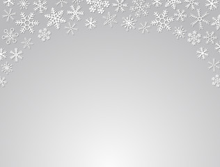 雪の結晶　背景素材