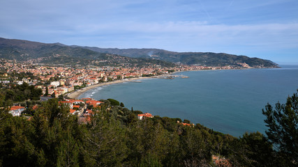 Fototapeta na wymiar Panoramica di Diano Marina