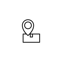 tracking package icon vector illustration