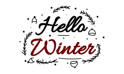 Hello Winter Template Design