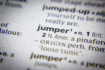 Word or phrase Jumper in a dictionary.