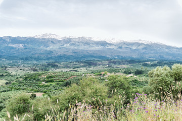 Obraz premium Drapanos, la montagne blanche, crète, grèce